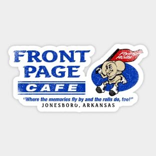 Front Page Cafe Sticker